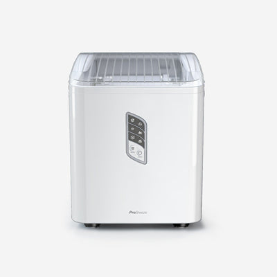 Countertop Ice Cube Maker - 2L Self-Cleaning Machine With 15kg Daily Output - White