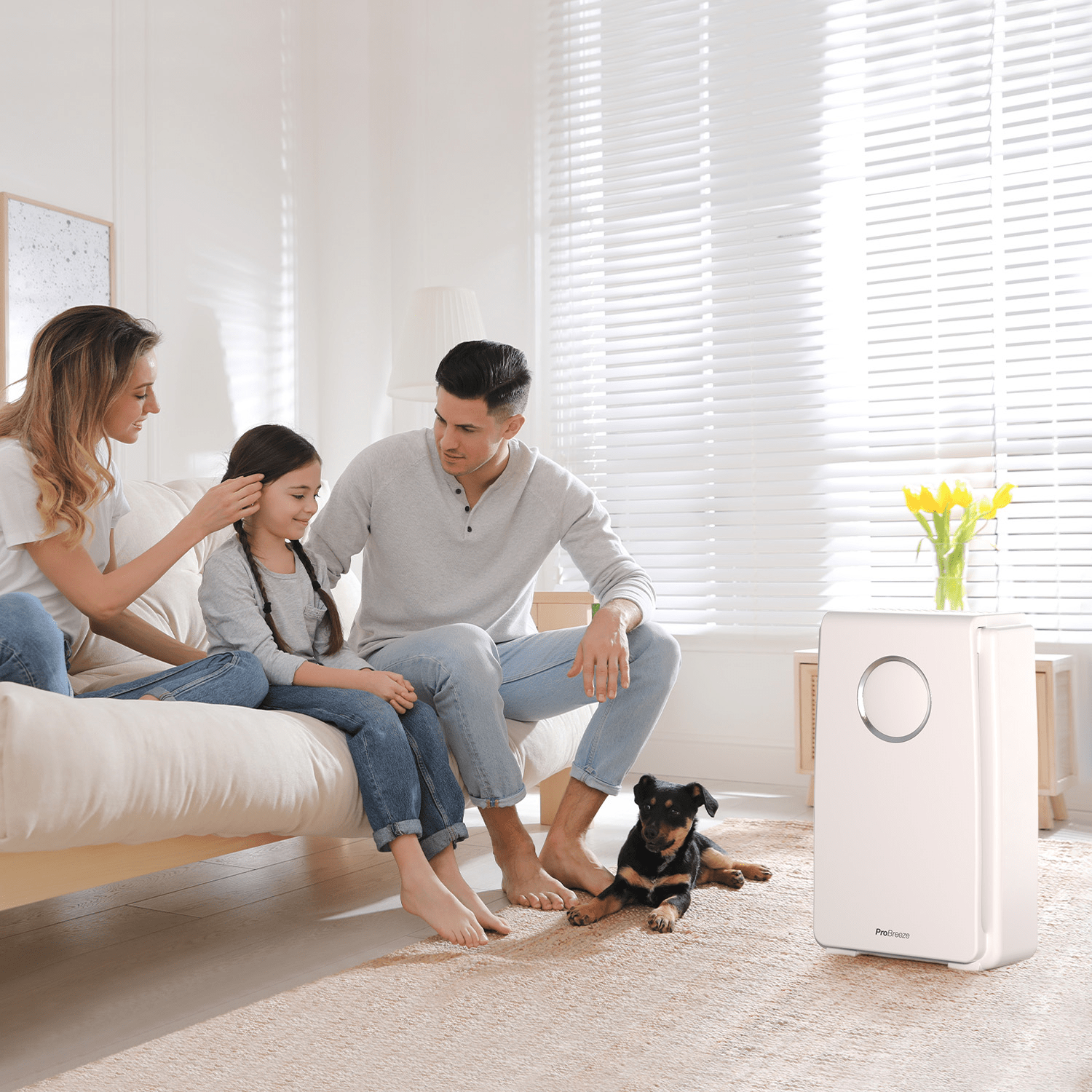 5-in-1 Air Purifier with HEPA Filter with Negative Ion Generator