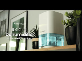 1000ml Dehumidifier with 4-hour Timer and LED Light